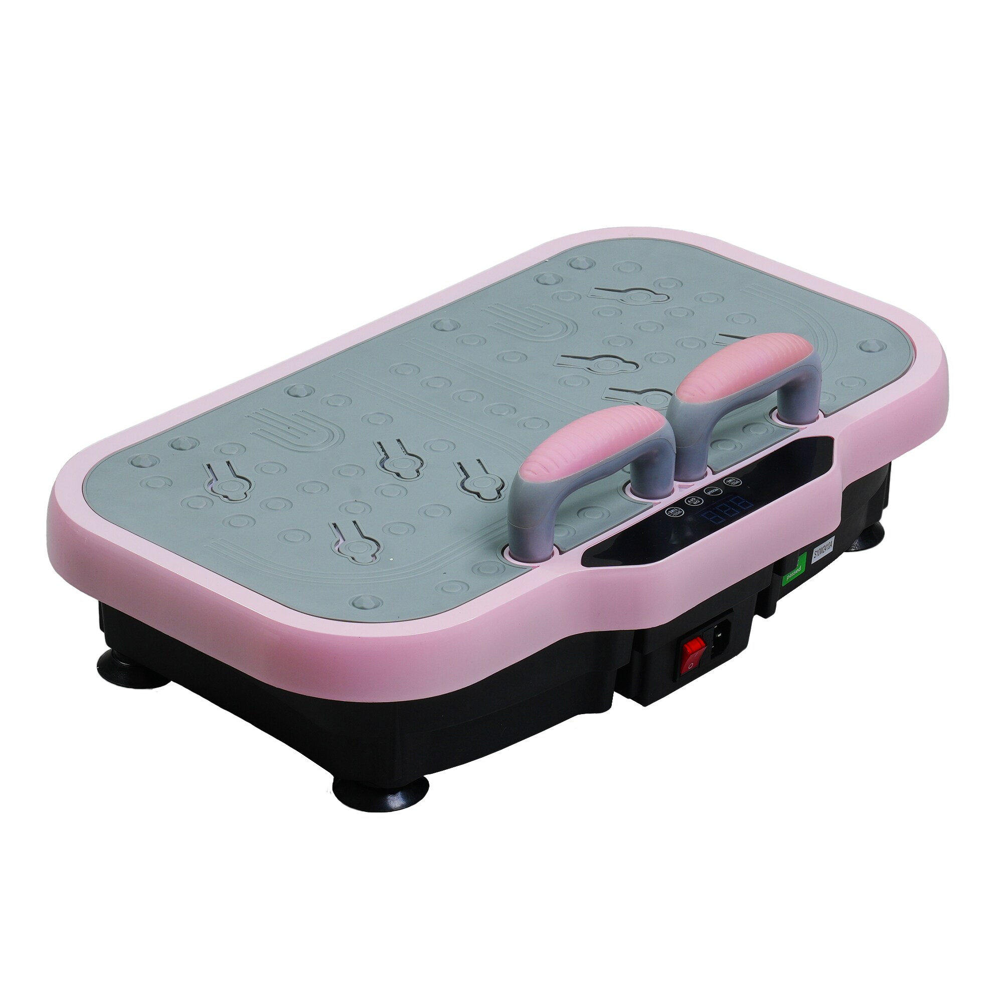 Vibration Plate Fitness Platform With Handle Whole Body Exercise Machine With 120 Speed Levels, Lymphatic Drainage, Fat Burning, And Weight Loss, Perfect For Women, Men, And Home Gym Exercise_voghion.com